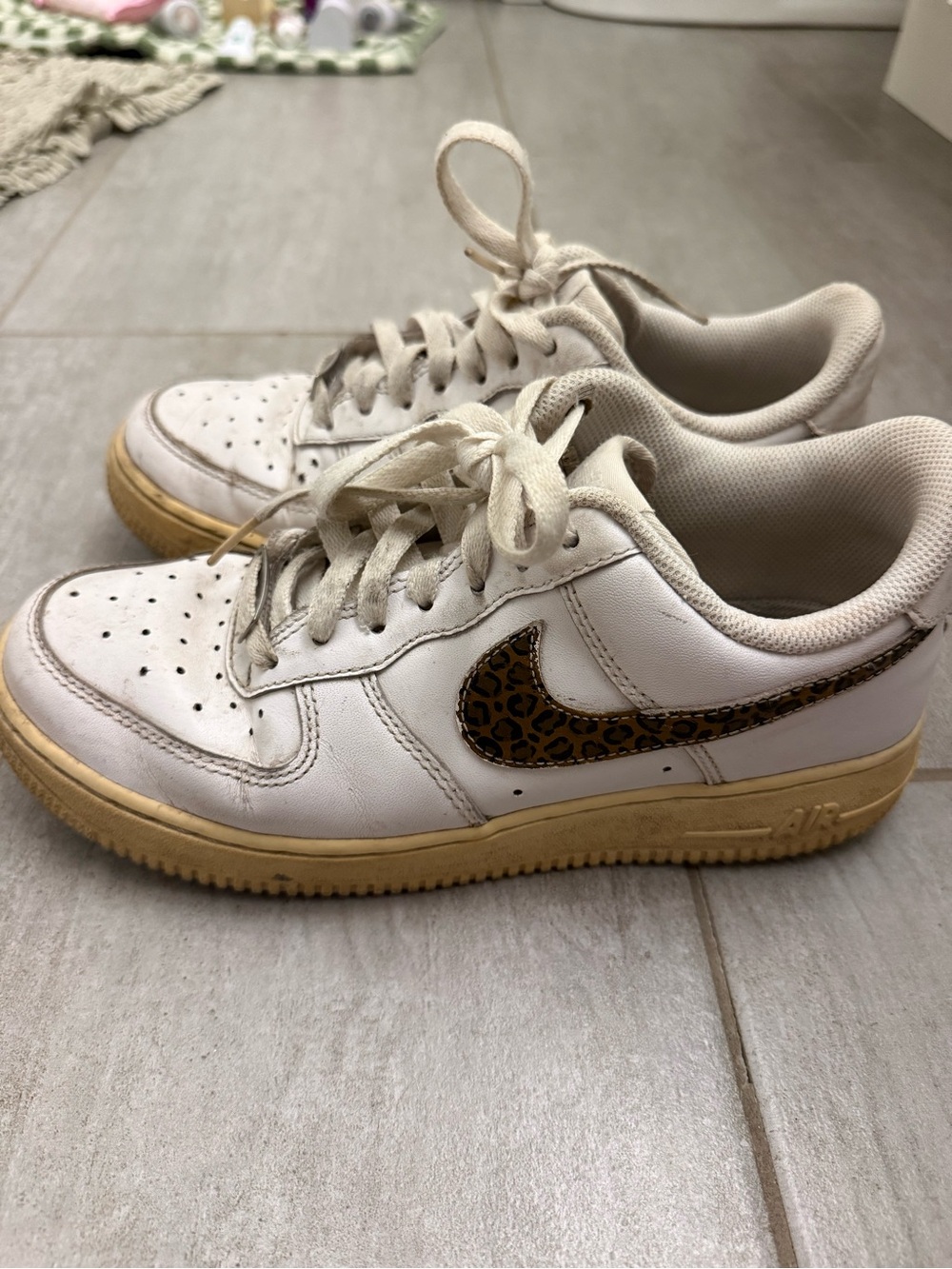 Nike Air Force’s with Leopard-Print Swoosh